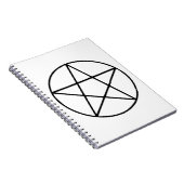 ペンタグラム記号 – 5つ先の星形 ノートブック (右側)