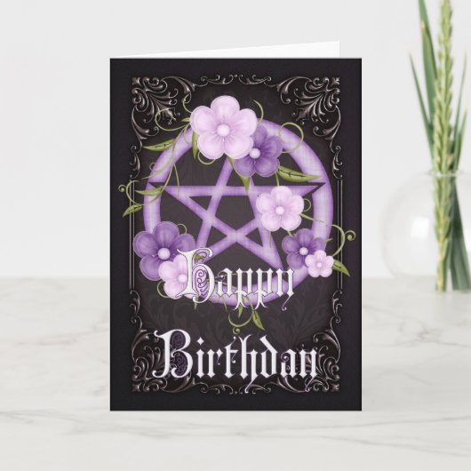 ペンタグラム5 Wiccaハッピーバースデーグリーティングカード カード (正面)