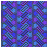 ペンタパターンブルー ファブリック (クローズアップ)