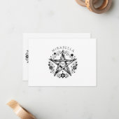 ペンタ異教のグラム ノートカード (正面/裏面インサイチュ)