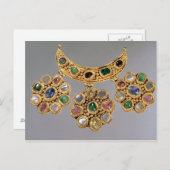 ペンダント付き三日月形のネックレス ポストカード (正面/裏面)