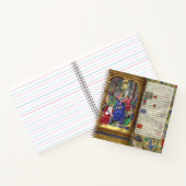 ペンテコステのシーン中世ルネッサンス写本 ノートブック (内部)