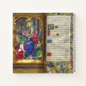 ペンテコステのシーン中世ルネッサンス写本 ノートブック (裏面)