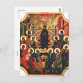 ペンテコステ正教会のバイザンチンのアイコン ポストカード (正面/裏面)