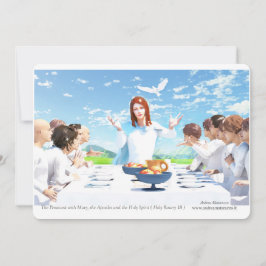 ペンテコステ - マリア、使徒たちと聖霊 招待状