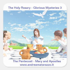 ペンテコステ（使徒のいるマリア） スクエアシール