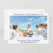 ペンテコステ（使徒のいるマリア） ポストカード (正面/裏面)