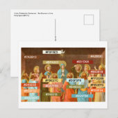 ペンテコスト(SB 01)ポストカード用カラーパレット ポストカード (正面/裏面)