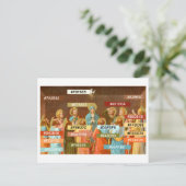 ペンテコスト(SB 01)ポストカード用カラーパレット ポストカード (スタンド正面)