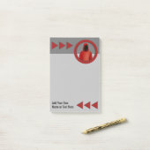 ペンテスターズのロゴ – システムとアプリの脆弱性 ポストイット (デスク上)