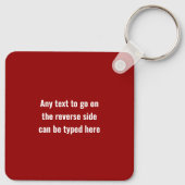 ペンテスト – レッドチーム – フェイスレスハッカーのロゴ キーホルダー (裏面)