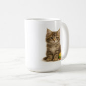 ペンディング – Maine Coon Kitten コーヒーマグカップ (正面右)