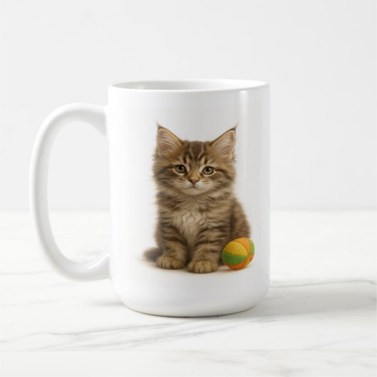 ペンディング – Maine Coon Kitten コーヒーマグカップ (左)