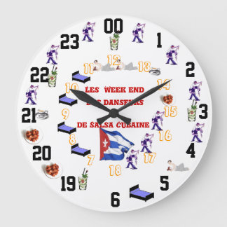 ペンドゥールフノリスティクデウィークエンドサルサ ラージ壁時計