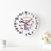 ペンドゥールフノリスティクデウィークエンドサルサ ラージ壁時計 (ホーム)