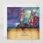 ペンドラゴン 中世の騎士, 湖の夕焼け, 羊皮紙 招待状 (裏面)