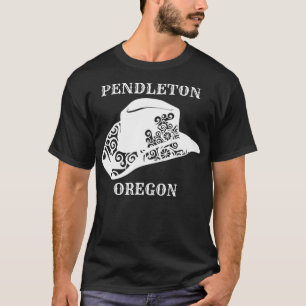 ペンドルトンオレゴンラウンドアップロデオデイズカウボーイハットカウ Tシャツ