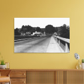 ペンドルトンオレゴン東入り口タウンビュー キャンバスプリント (インサイチュ (リビング))