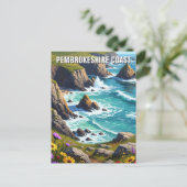 ペンドンケシャーコーストナショナルパークウェールズ ポストカード (スタンド正面)