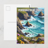 ペンドンケシャーコーストナショナルパークウェールズ ポストカード (正面/裏面)