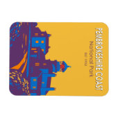 ペンドンケシャーコーストナショナルパークライトハウス マグネット (横)