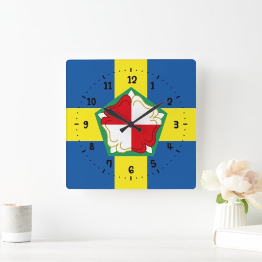 ペンドンケシャースクウェアの壁時計の国旗 スクエア壁時計 (ホーム)