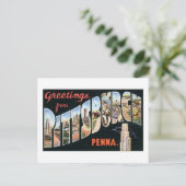 ペンナ・ピッツバーグからの挨拶 ポストカード (スタンド正面)