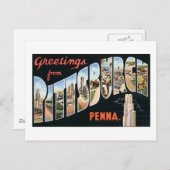 ペンナ・ピッツバーグからの挨拶 ポストカード (正面/裏面)