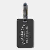 ペンバーリーダービシャージェーンオースティン ラゲッジタグ (裏面縦)