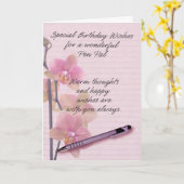 ペンパル誕生日カード(フローラ筆記用紙付) カード (黄色い花)