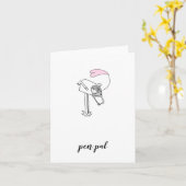 ペンパル ハッピーメール グリーティングカード ハートの手紙 (黄色い花)