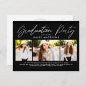 ペンパーティー卒業パーティー招待状はがき ポストカード (正面/裏面)