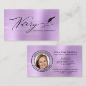 *～*ペンフェザー公証印鑑写真署名エージェント 名刺 (正面/裏面)