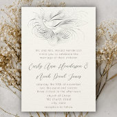 ペンフローシュヴィンテージラブバード結婚式招待状 招待状