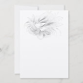 ペンフローリッシュヴィンテージラブバード結婚式招待状 招待状 (裏面)