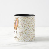 ペンブパーソナライズされたロークウェルシュコーギーの子犬 マグカップ (中央)