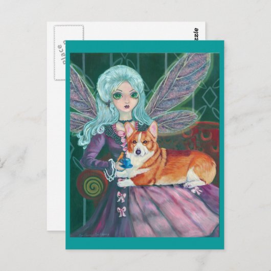 ペンブレークウェルシュコーギーはがき ポストカード (正面/裏面)