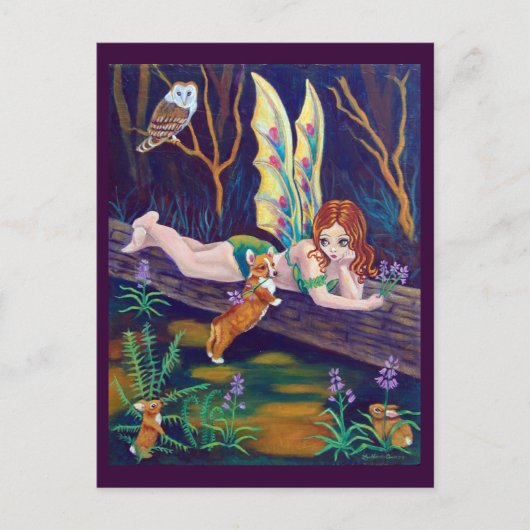 ペンブレークウェルシュコーギーはがき ポストカード (正面)