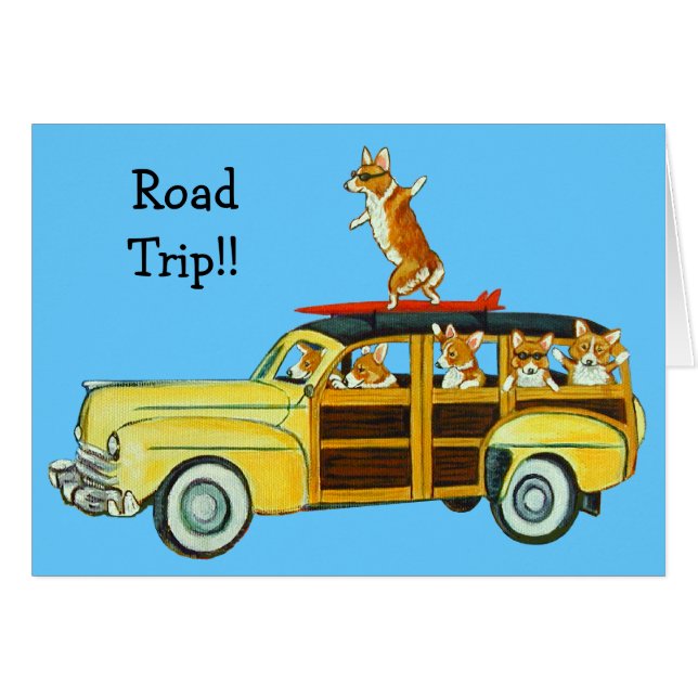 ペンブレークウェルシュコーギーカード (正面横)