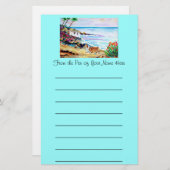 ペンブレークウェルシュコーギー文房具 便箋 (正面/裏面)