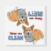 ペンブレークウェルシュコーギー食洗機磁石 マグネット (正面)