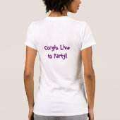ペンブレークウェルシュコーギーTシャツ Tシャツ (裏面)