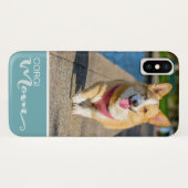 ペンブロークのウェルシュコーギーのお母さんはあなたの犬の写真を加えます Case-Mate iPhoneケース (裏面(横))