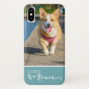 ペンブロークのウェルシュコーギーのお母さんはあなたの犬の写真を加え iPhone X ケース