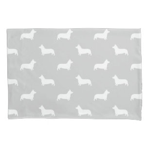 ペンブロークのウェルシュコーギーのシルエットパターン 枕カバー