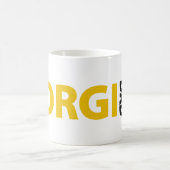 ペンブロークのウェルシュコーギーのパパ コーヒーマグカップ (中央)