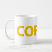 ペンブロークのウェルシュコーギーのパパ コーヒーマグカップ (左)