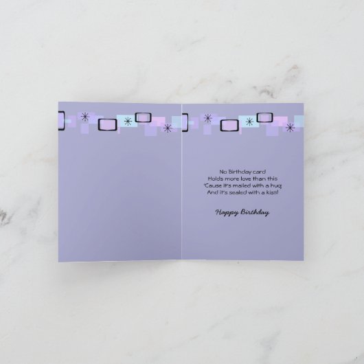 ペンブロークのウェルシュコーギーの子犬の誕生日の挨拶状 カード (内部)