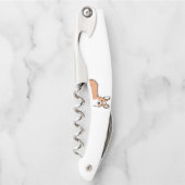 ペンブロークのウェルシュコーギーの子鹿の漫画 ソムリエナイフ (正面)