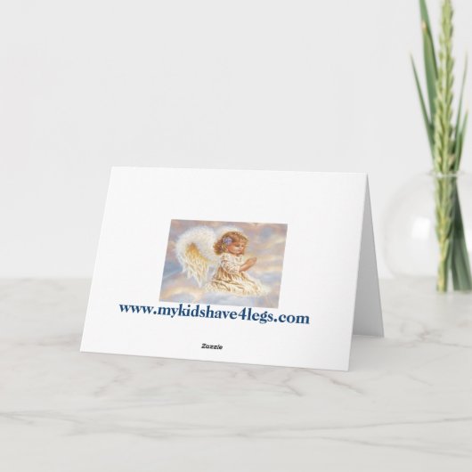 ペンブロークのウェルシュコーギーの悔やみや弔慰カード カード (裏面)